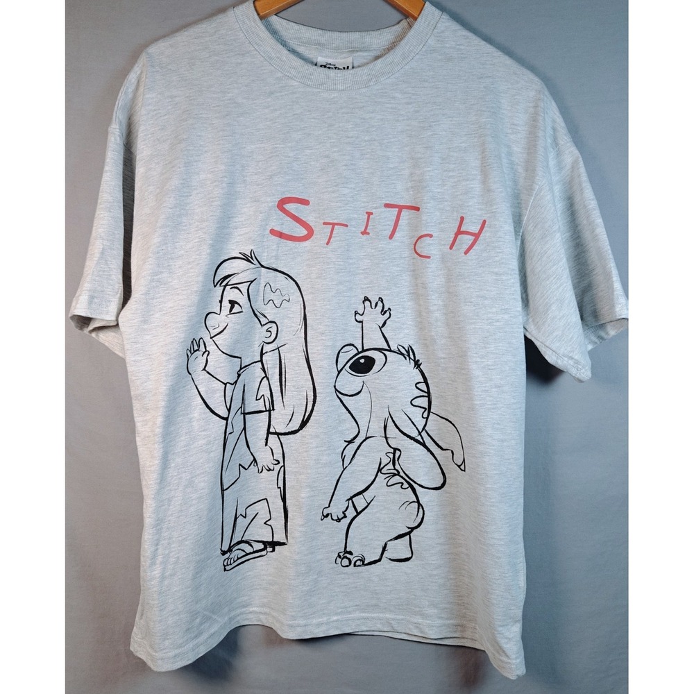 Disney Stitch Graphic Oversized Boxy ‎ Short Sleeve T-shirt Xs
